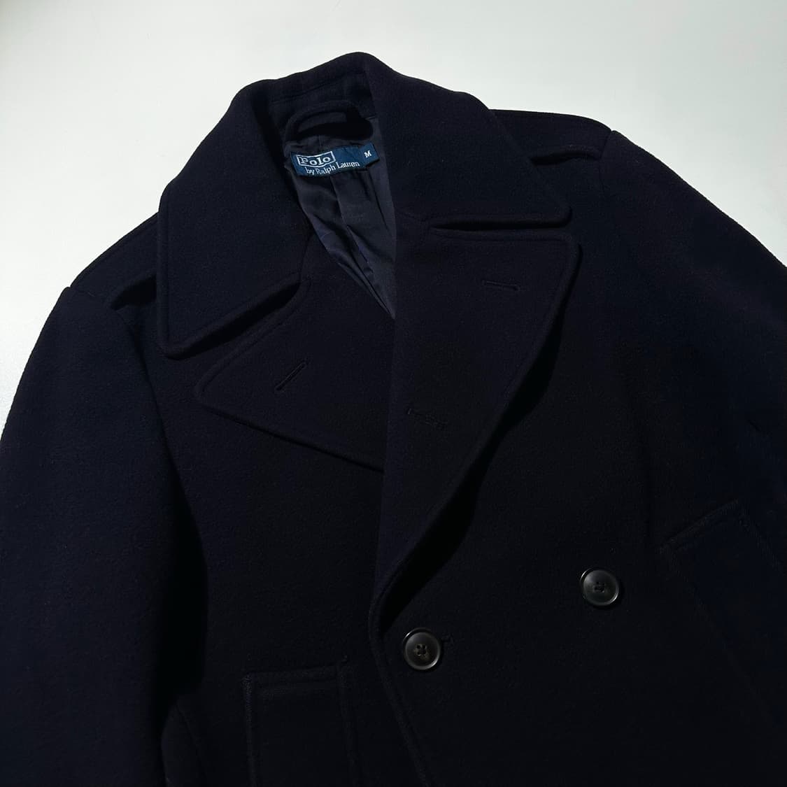 폴로 랄프로렌 울 더블 피코트 네이비 상품이미지3