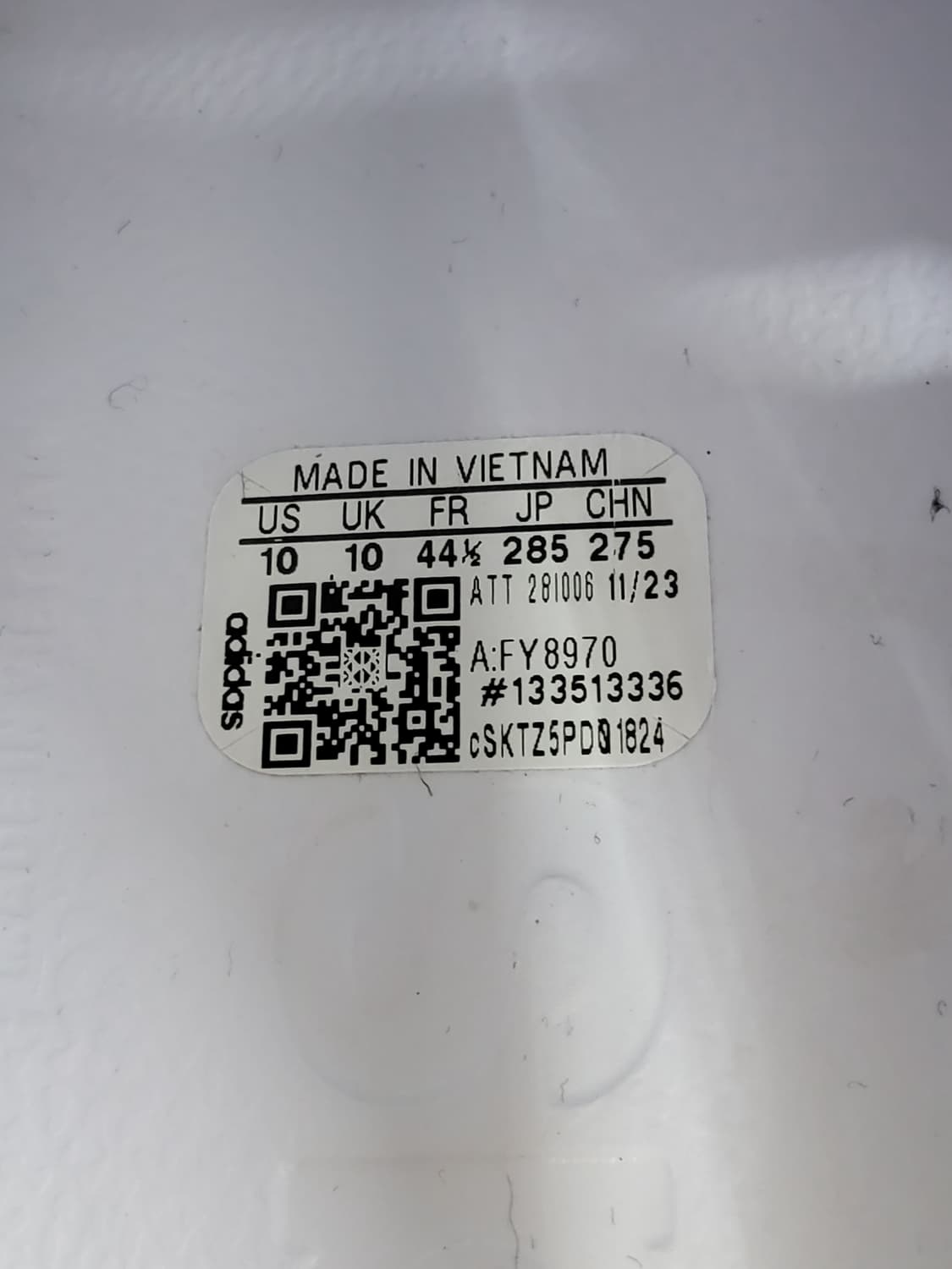 아디다스 클로그 흰색 275mm 상품이미지5