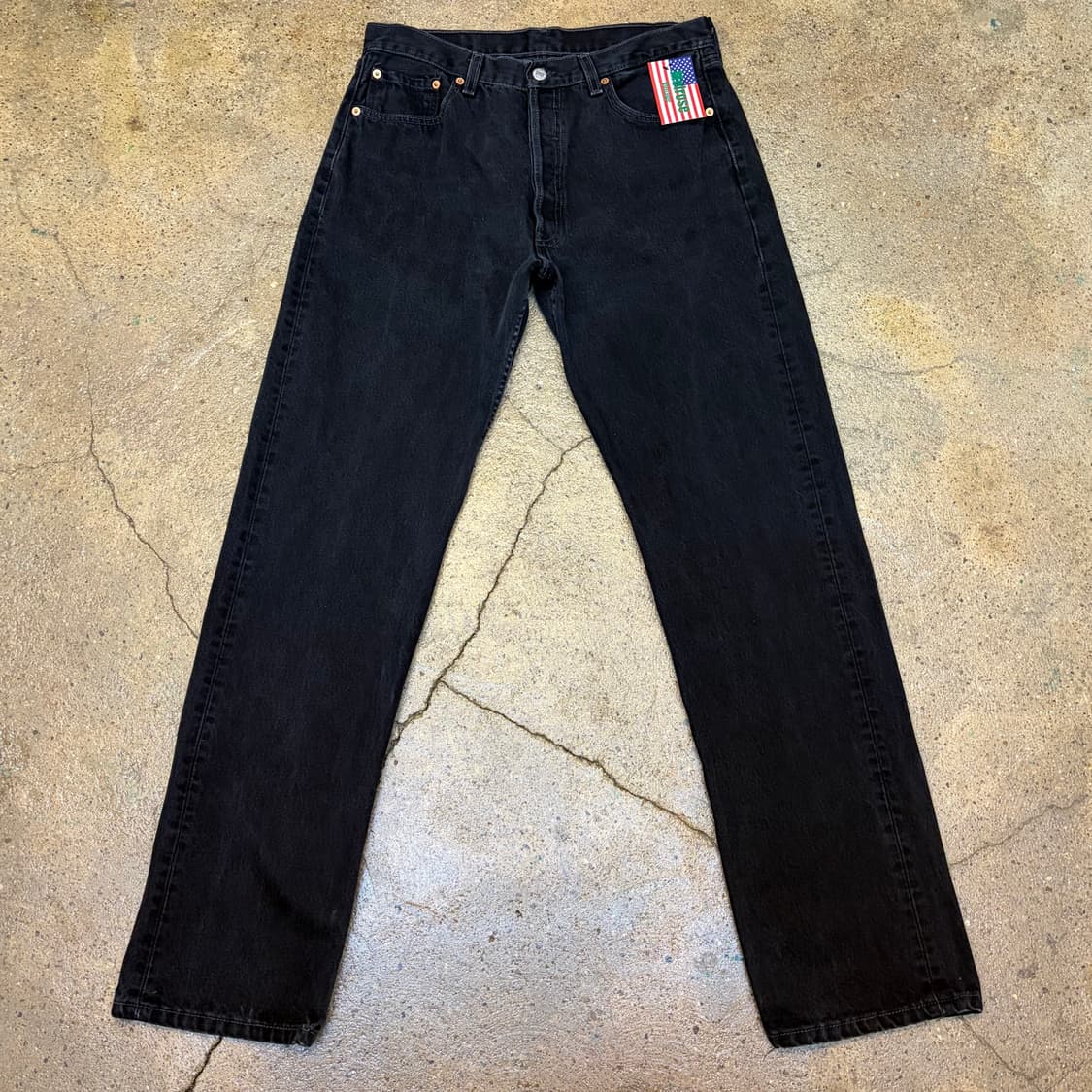90s Made in USA 빈티지 리바이스 501 블랙진 청바지 상품이미지1