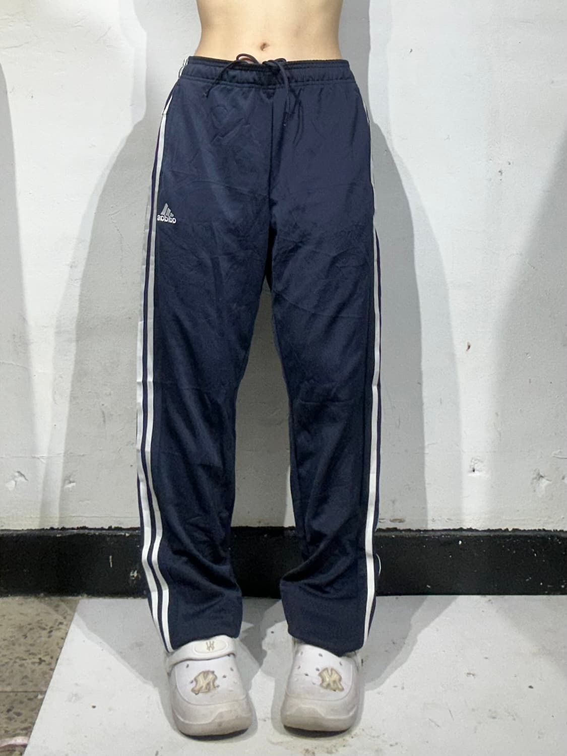 아디다스 네이비 화이트 삼선 트레이닝 팬츠 XL  상품이미지2