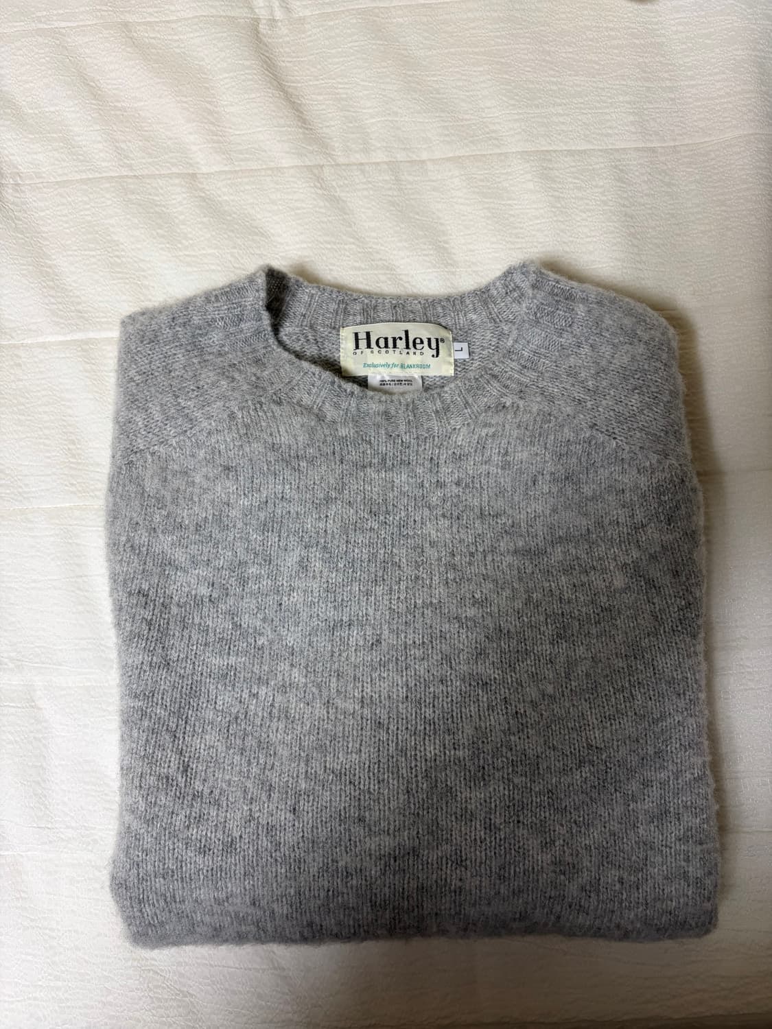 할리오브스코틀랜드 블랭크룸 니트 Silver L 상품이미지2