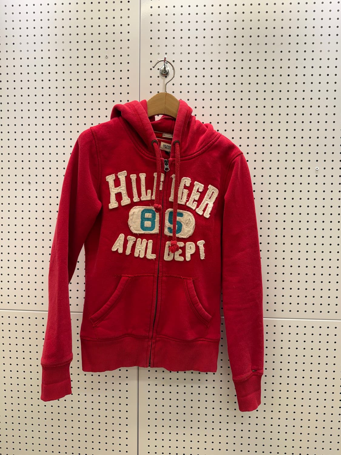 타미힐피거 빈티지 레드 스펠아웃 후드집업 U1658 상품이미지2