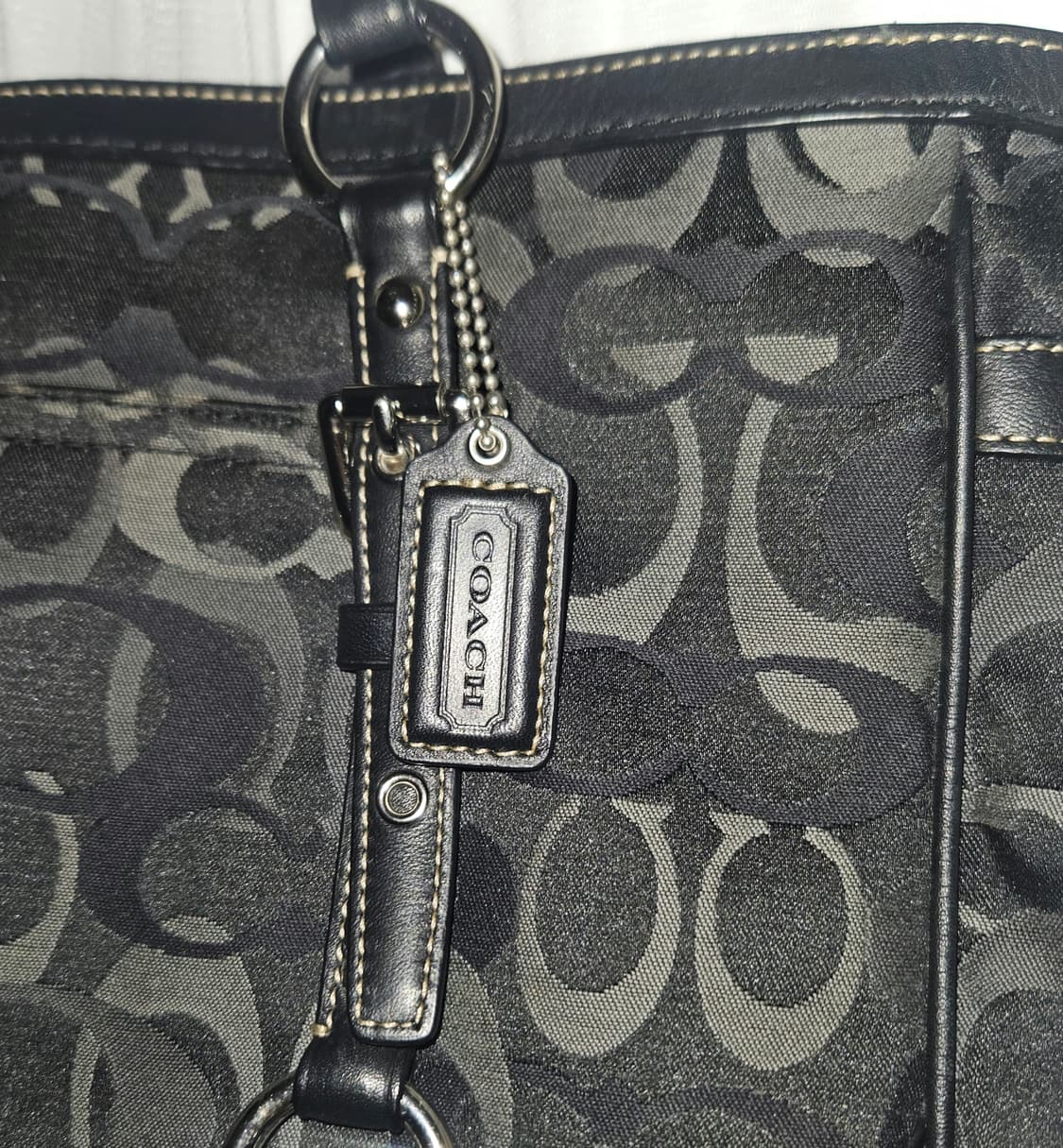 빈티지 코치🖤 블랙 오네갸루 백 상품이미지5