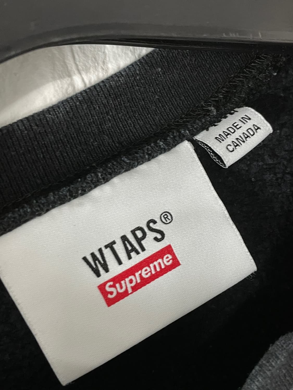 더블탭스 x 슈프림 리버스위브 맨투맨  상품이미지3