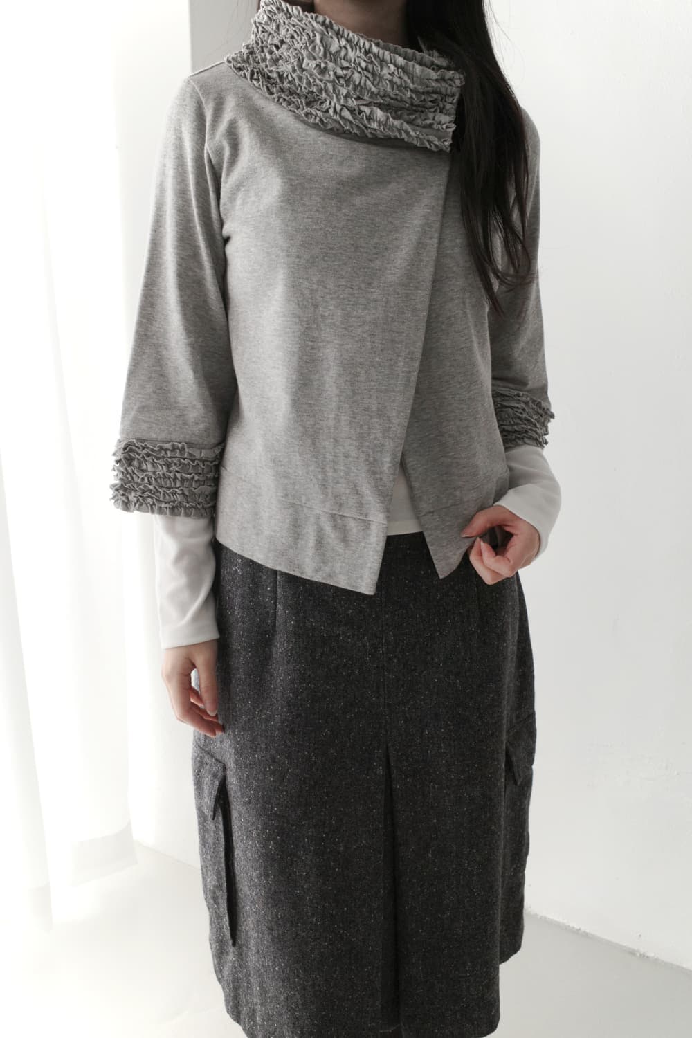 frill wrap cardigun 상품이미지5