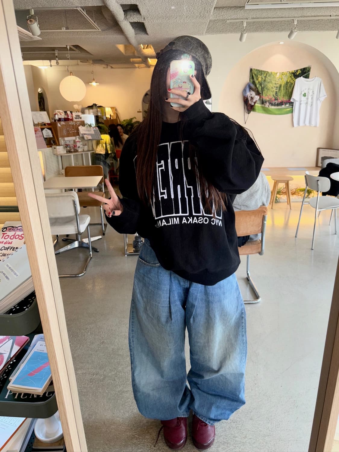 90s LEVIS 559 데님 워싱 와이드 팬츠 상품이미지6