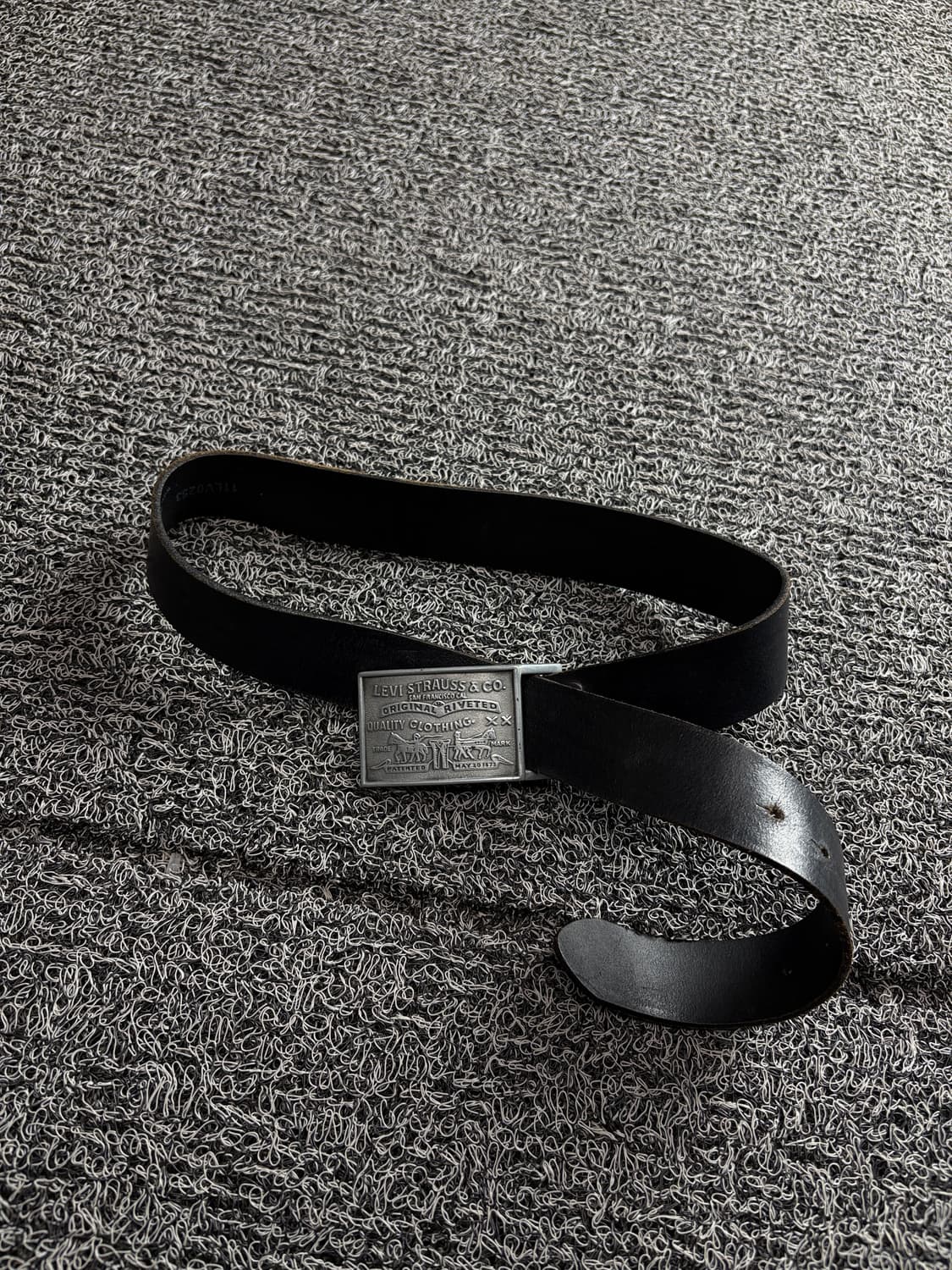 리바이스 웨스턴 실버버클 레더 벨트 3676 상품이미지1