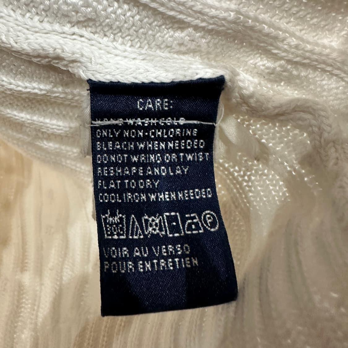 폴로 여성 니트후드집업 XS 상품이미지4