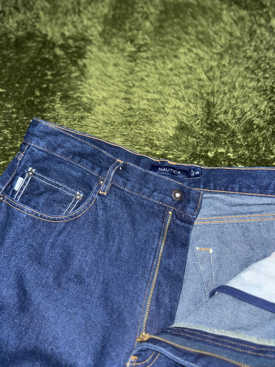 [XXL] Nautica 노티카 재팬 루즈 핏 데님 쇼츠 반바지 인디고 상품이미지3