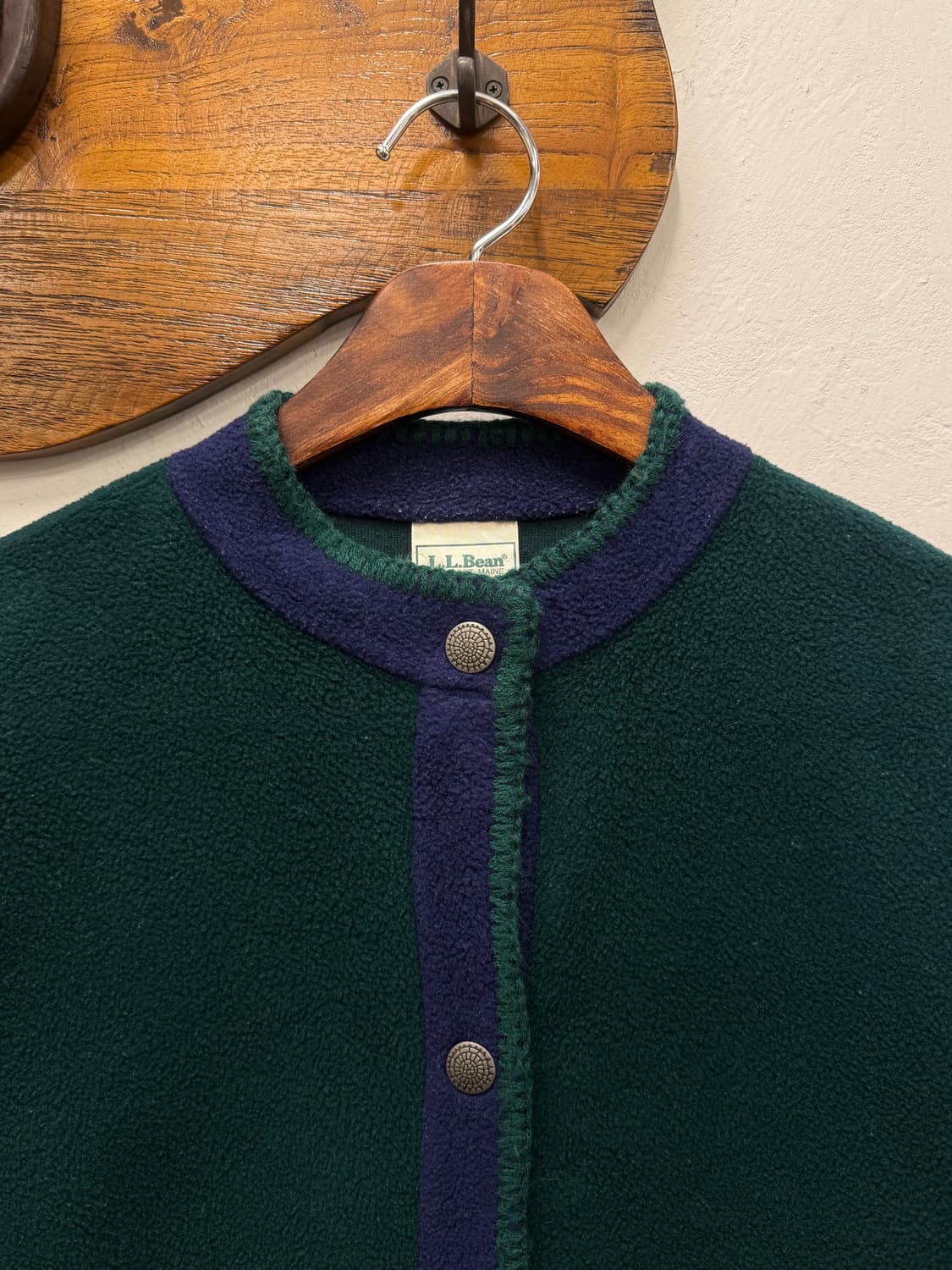 77) USA L.L.Bean Fleece Snap Cardigan 상품이미지3