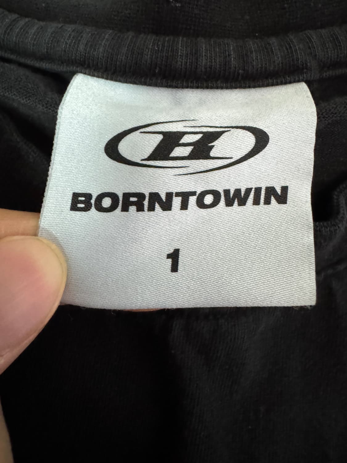 본투윈 24년도 빅 사이즈 반팔 티셔츠 1 XL ~ 2XL 블랙 상품이미지3