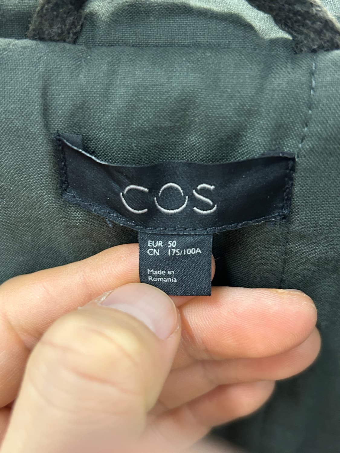 COS(코스) 후드 모직 자켓 블랙 상품이미지8