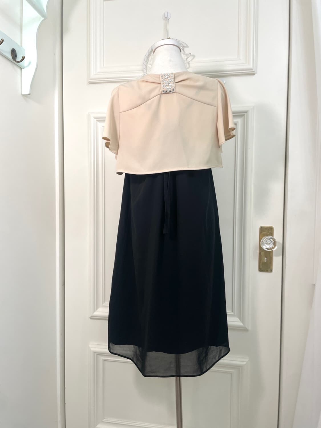 black shirring point back back bow opc 상품이미지10
