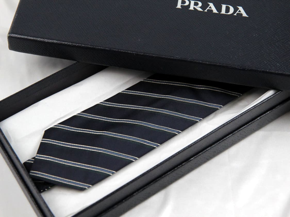 프라다 7cm 미사용 S등급 슬림 남자 명품 넥타이 상품이미지2