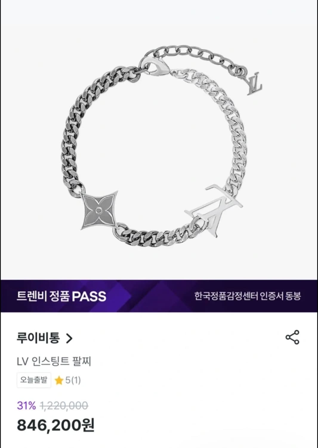 루이비통 인스팅트 팔찌 상품이미지2