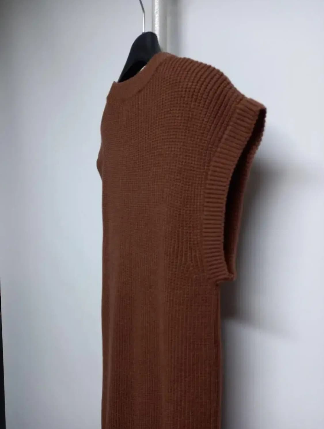 새 샌드베이지 맥시 니트 원피스 F 33-66 상품이미지5