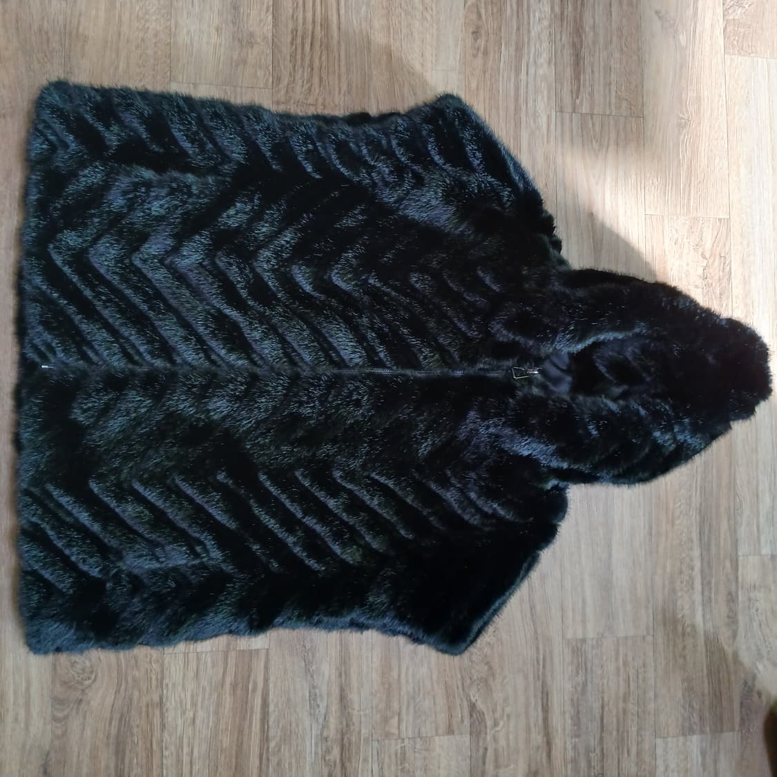 liobell 리오벨 퍼 자켓 케이프 밍크 후드 조끼 베스트 상품이미지4