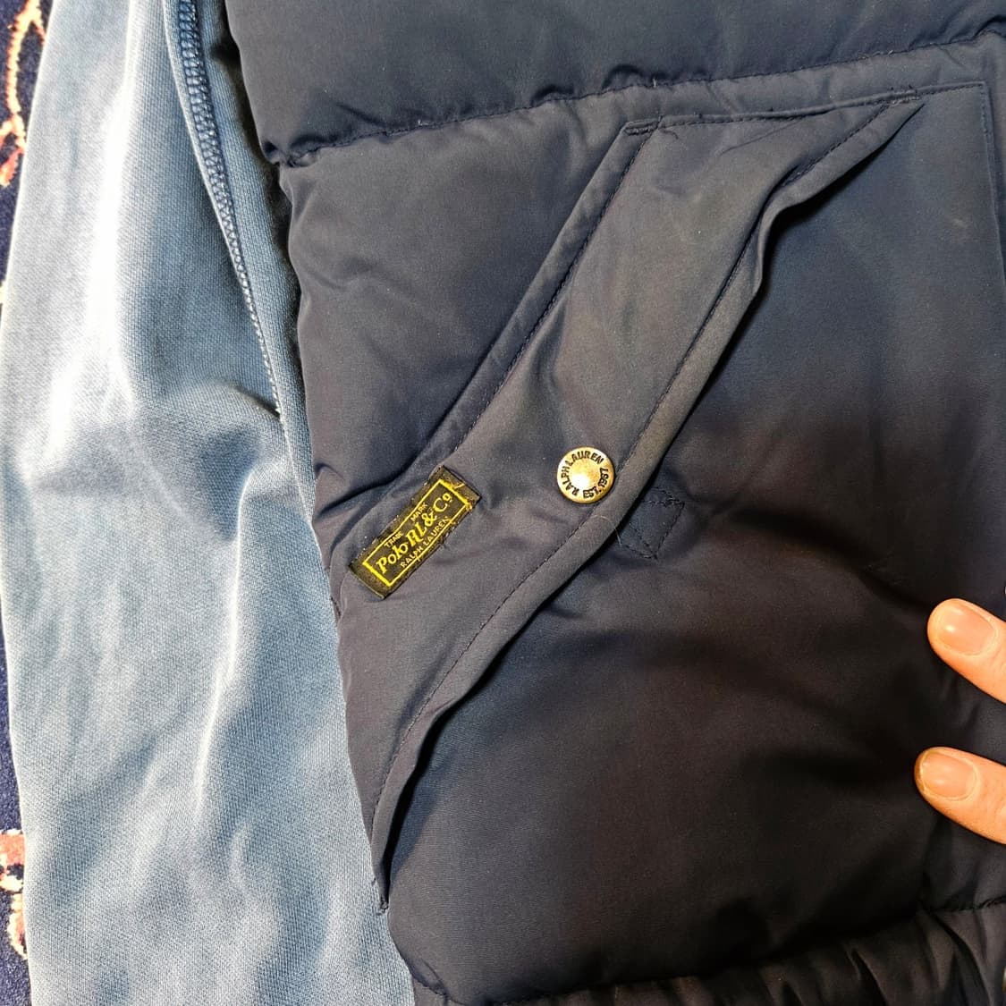 폴로랄프로렌 덕다운 후드 패딩 베스트 상품이미지7