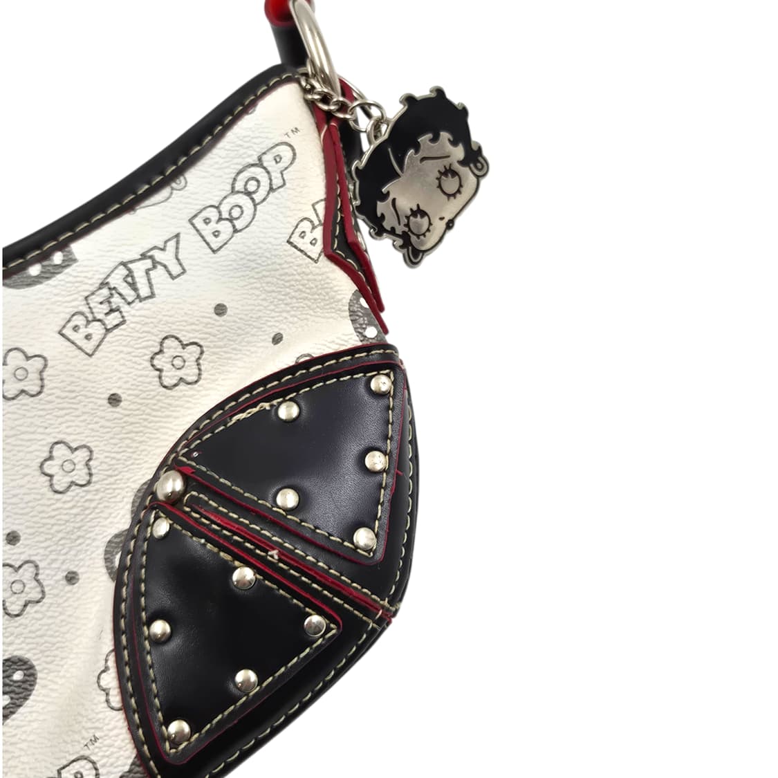 08s 레트로 베티붑 스터드 키링 레더 숄더백 상품이미지2