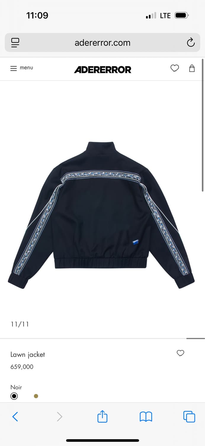 아더에러 LAWN JACKET / L사이즈 새제품 상품이미지2