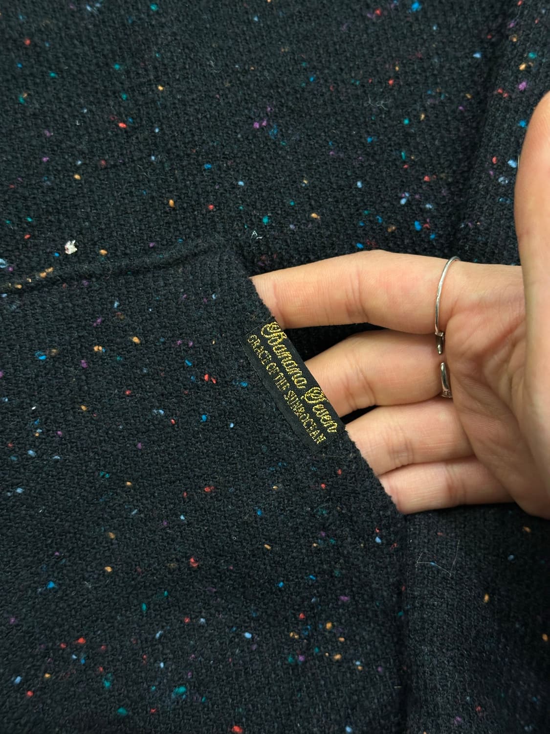 M)Banana Seven 빈티지 도네갈 플리스 후디 상품이미지4