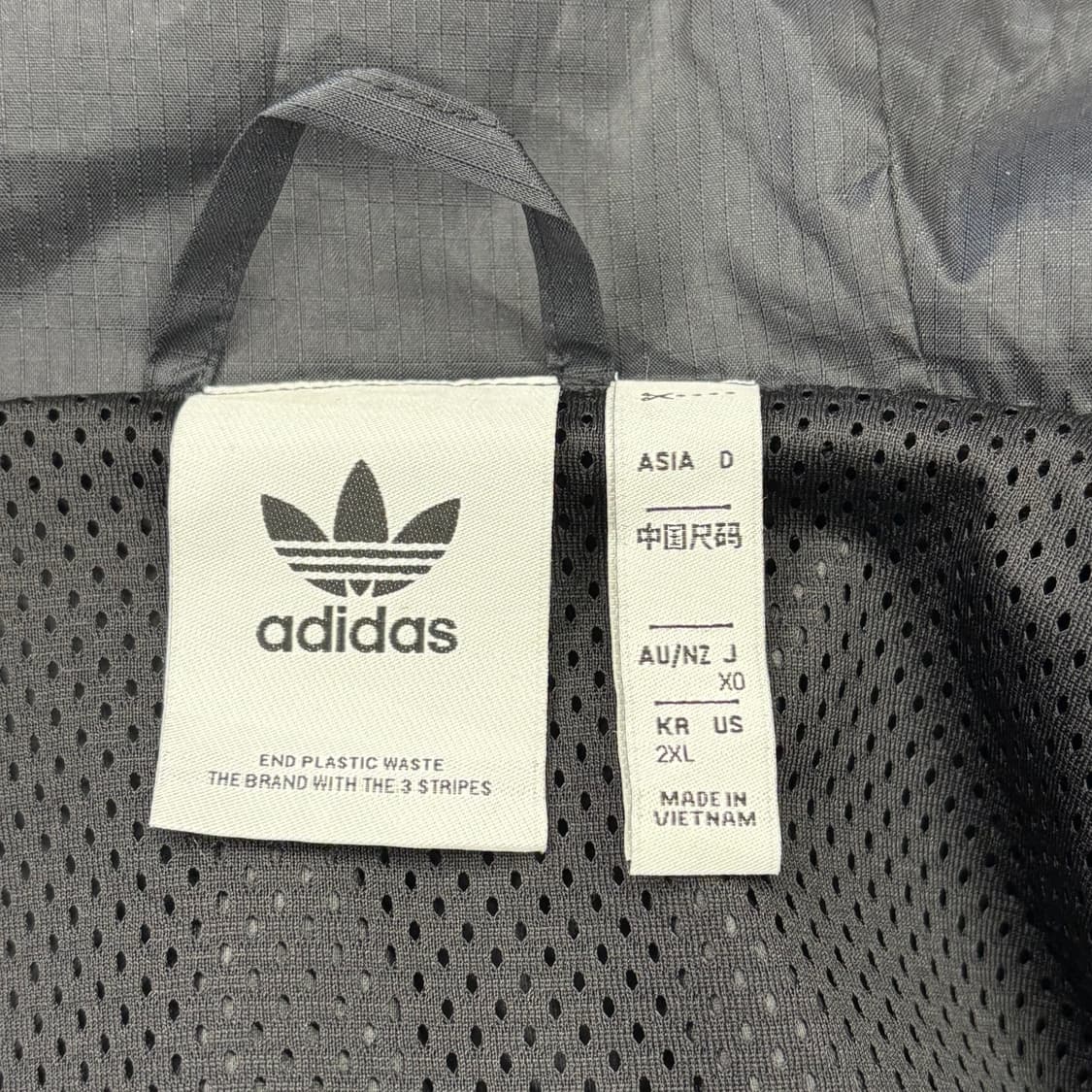 2XL 아디다스 블랙 윈드브레이커 바람막이 상품이미지4