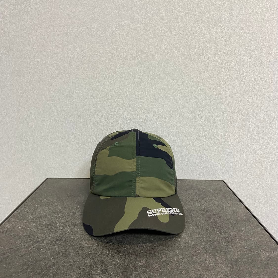슈프림 바이저 로고 우드랜드 카모 볼캡 모자 상품이미지1