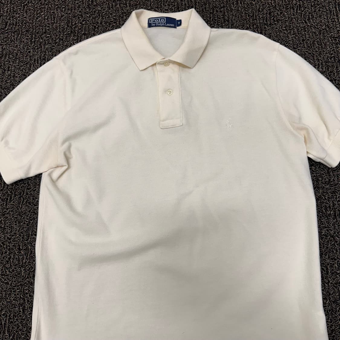 POLO 폴로 랄프로렌 카라티 반팔티셔츠 크림 M 상품이미지2