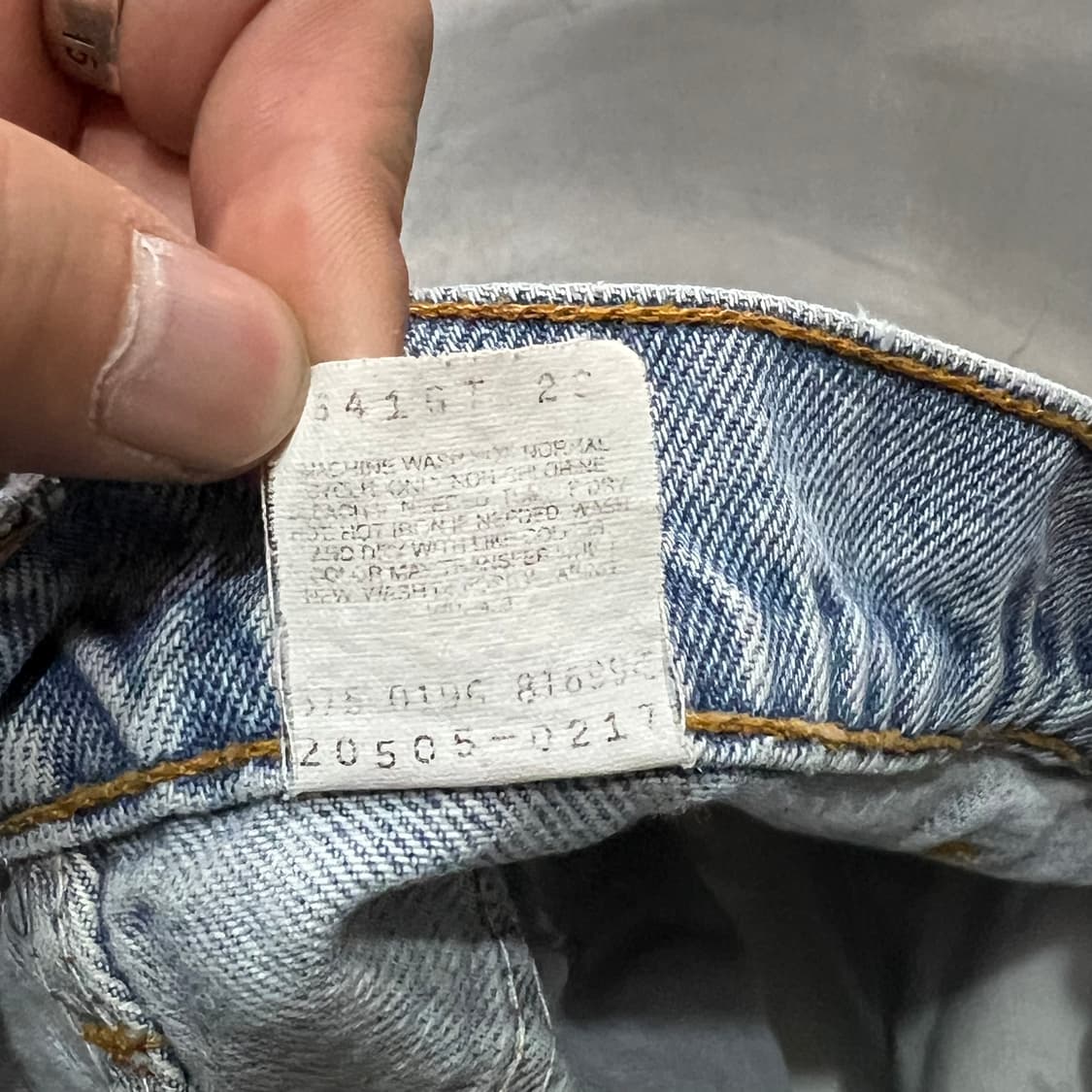  USA 리바이스 505 오렌지탭 데님 팬츠 y14758 상품이미지8