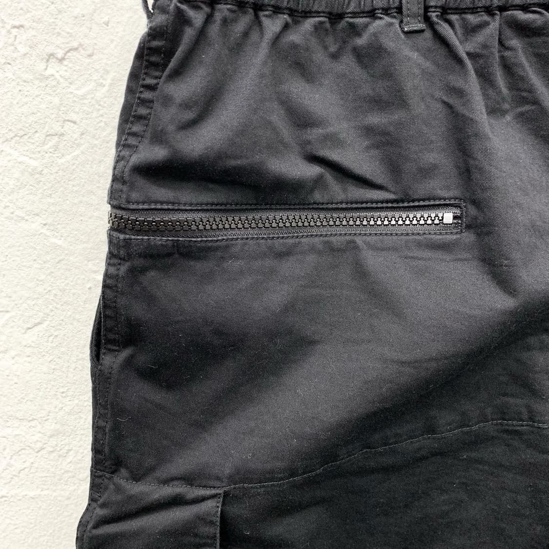 Y-3 블랙 오버사이즈 로고 밴딩 하프 팬츠   상품이미지6