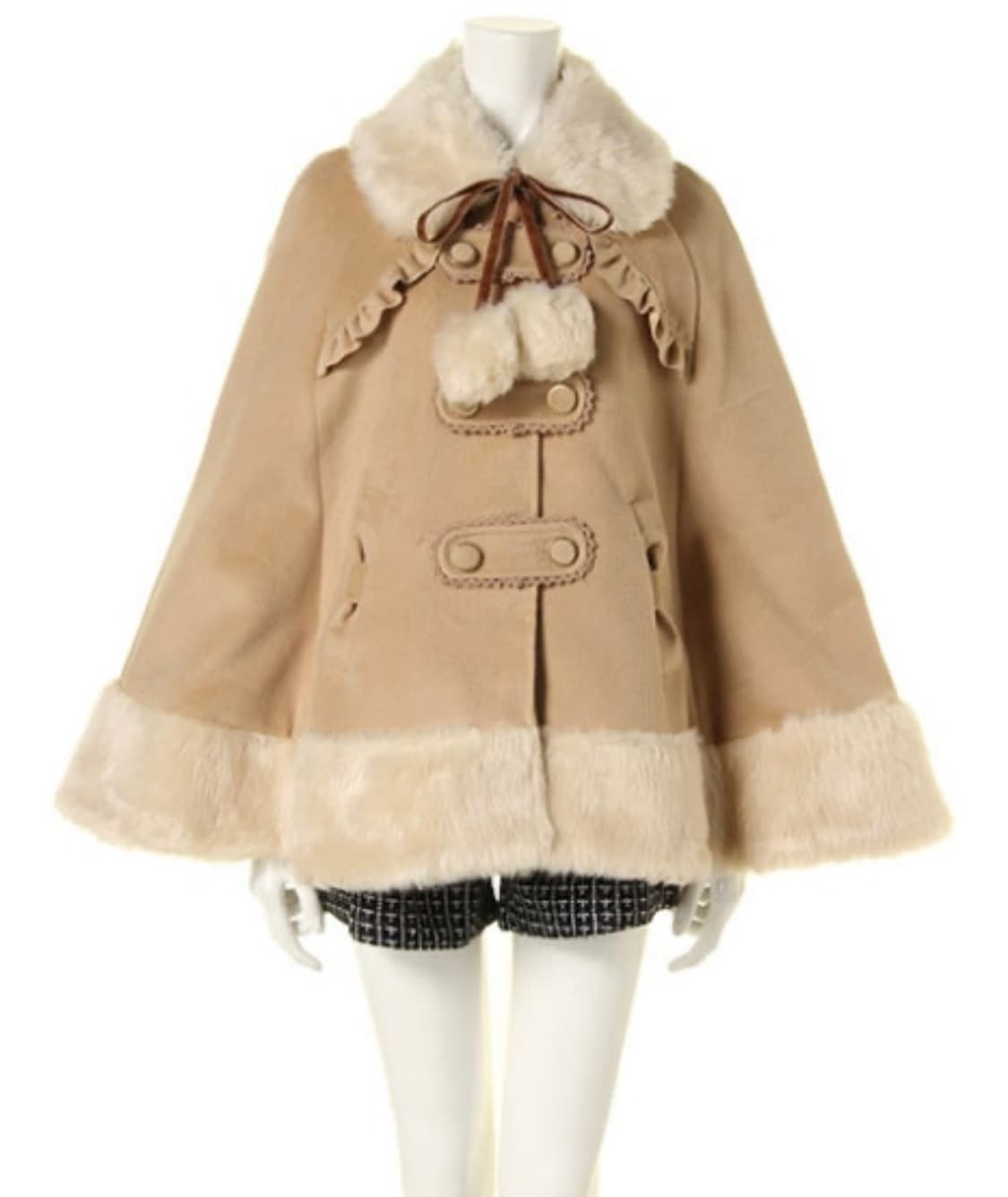 앙크루즈 판쵸 케이프 모카  상품이미지2