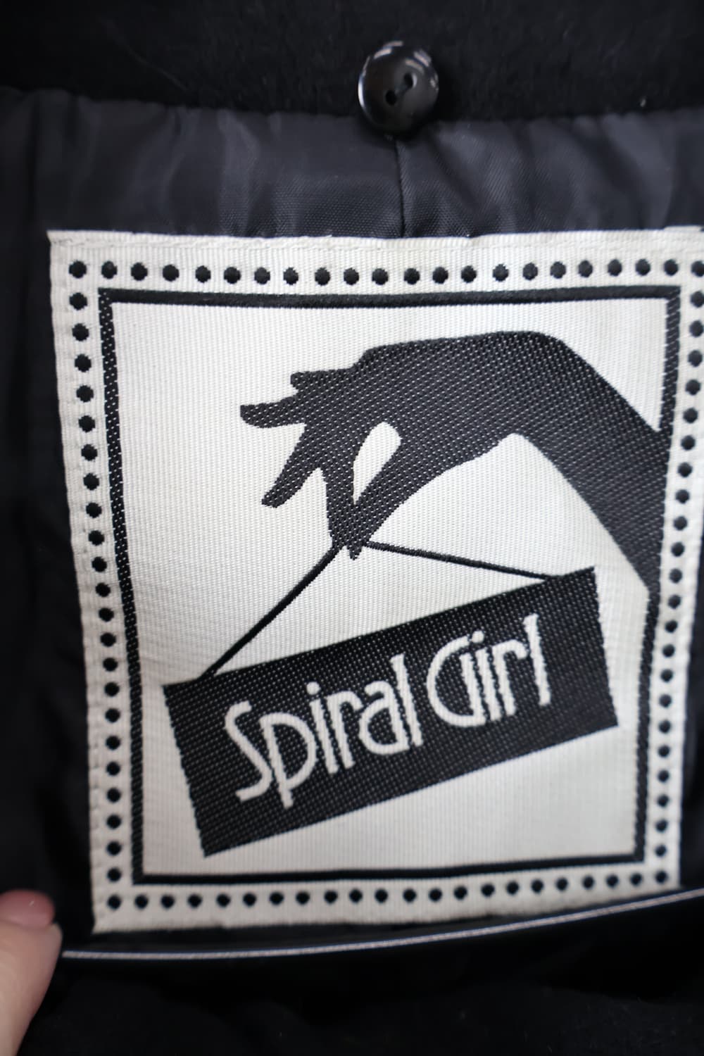 Spiral Girl Black Stand Collar Wool Coat 상품이미지6