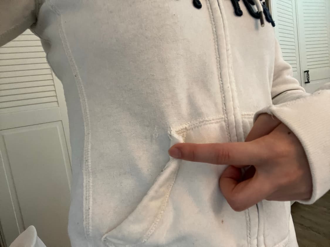 아베크롬비 후드집업 아이보리 xs 상품이미지9