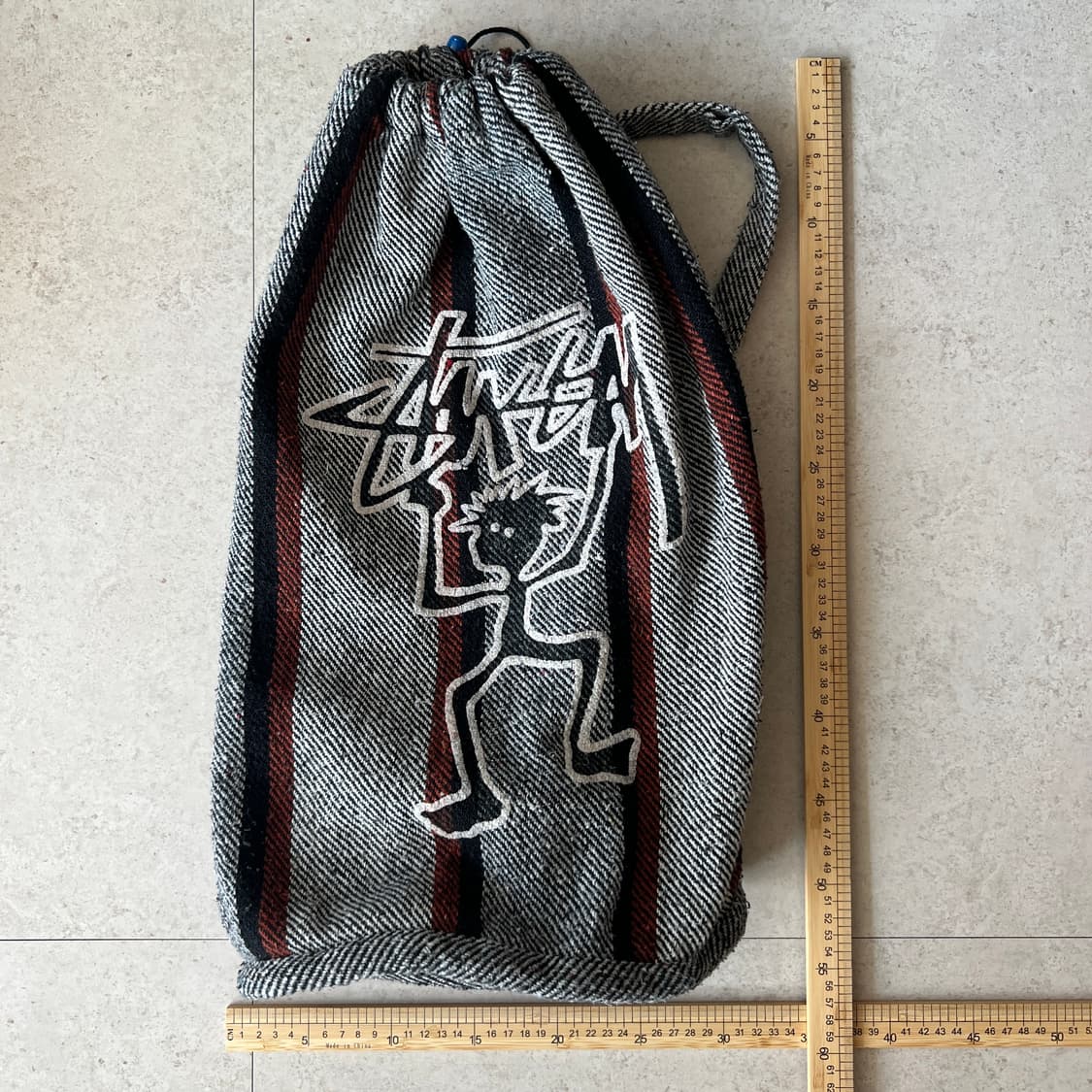 빈티지 90s Stussy 로고 스트링 백 상품이미지7