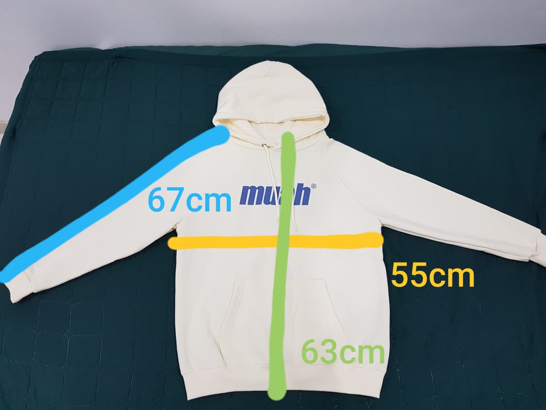 무아무아 아이보리 후드티 (기모) 상품이미지5