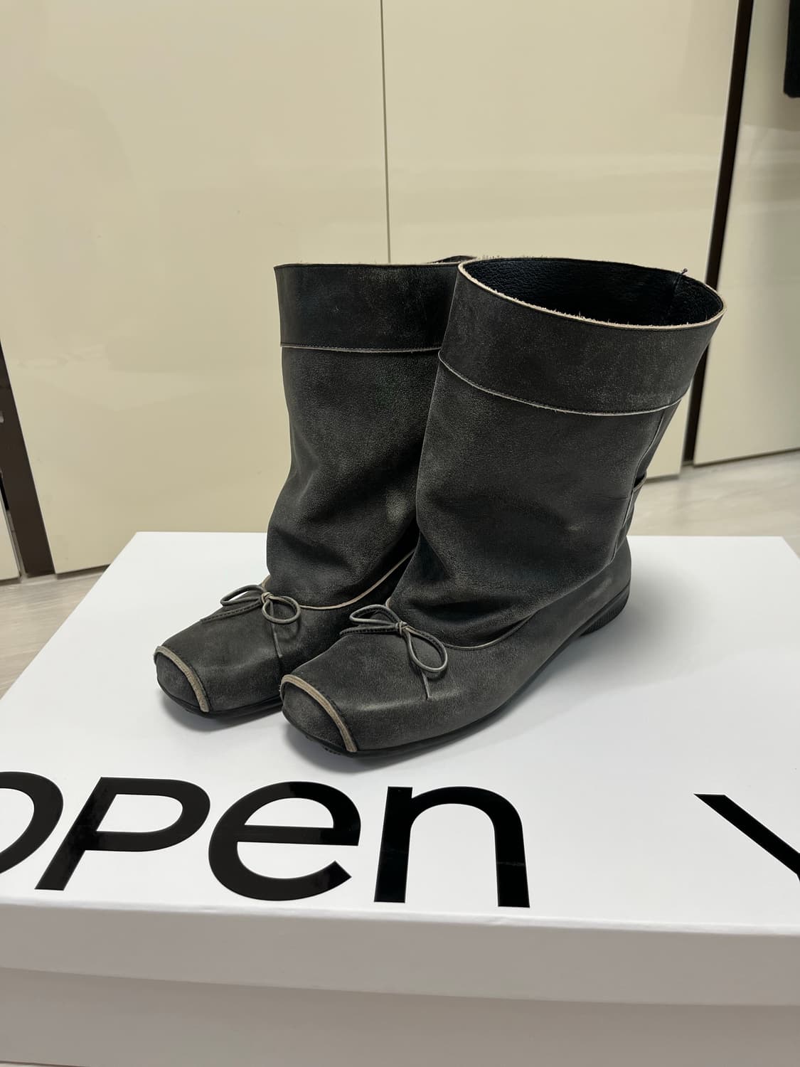 오픈와이와이 부츠 BALLET SLOUCHY SHORT BOOTS 상품이미지2