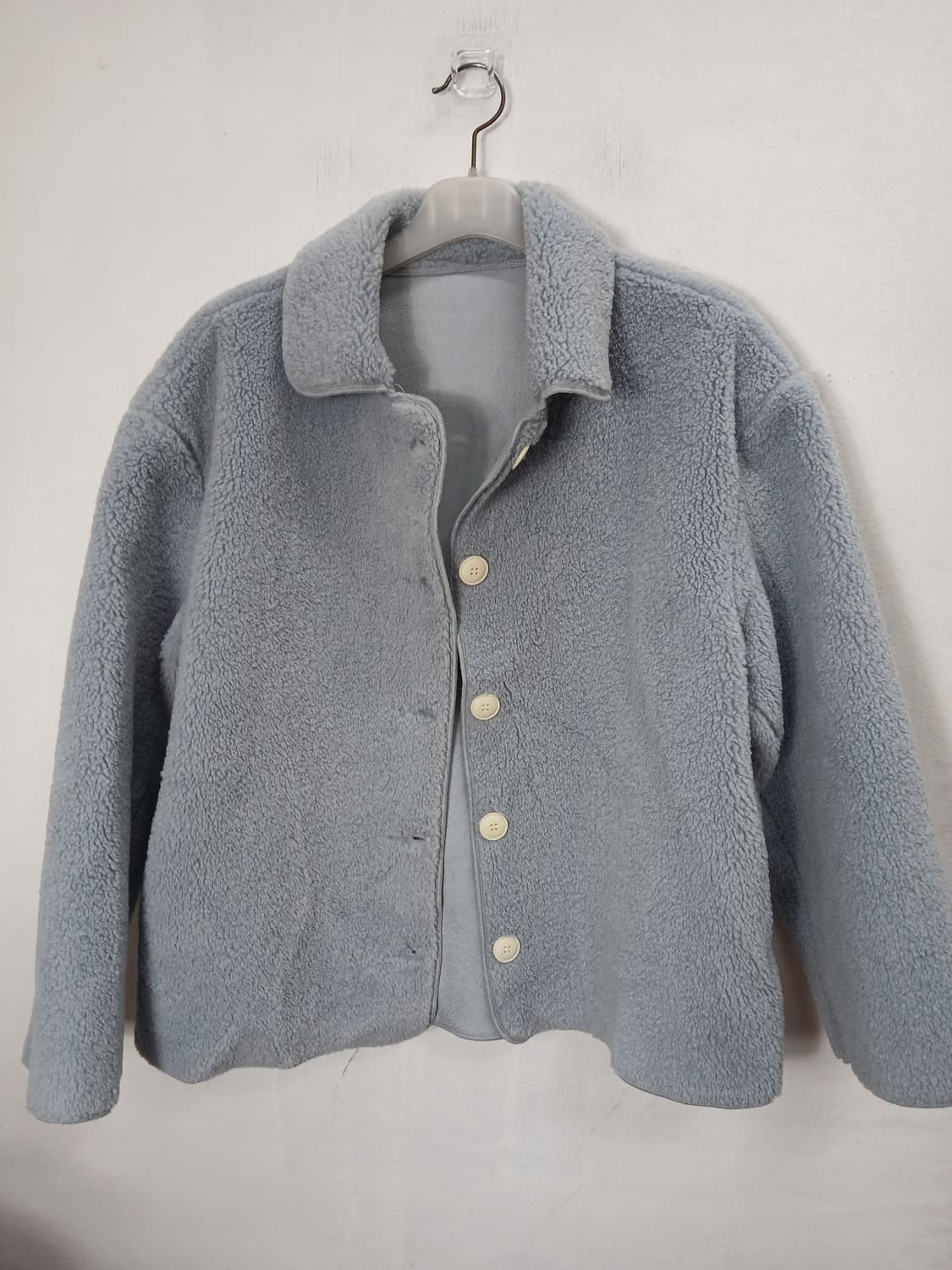 뽀글이 퍼자켓 하늘색 88 XL  새제품 상품이미지8