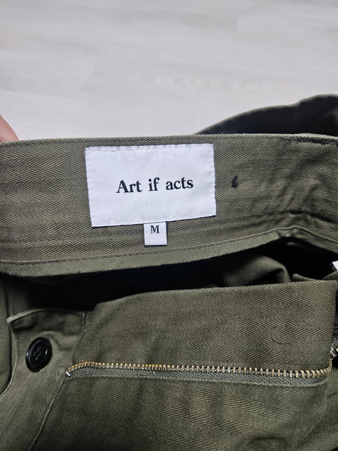 [M] 아트이프액츠 m43 hbt 카고팬츠 올리브 상품이미지6