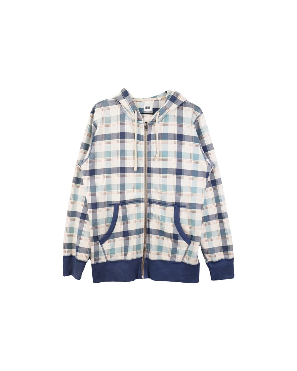 Uniqlo Cotton Checked Zip Up Hoodies 상품이미지3