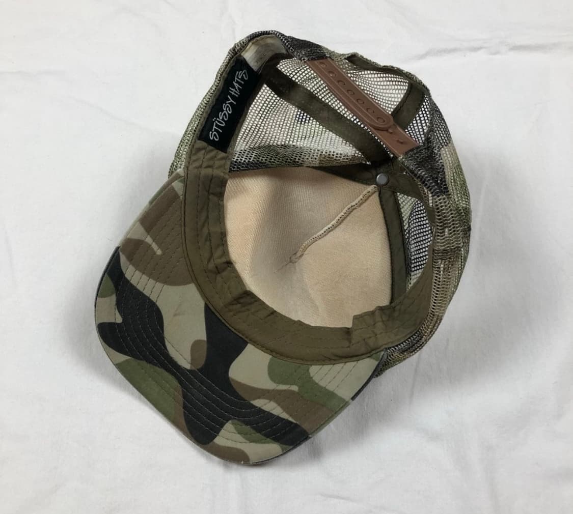 스투시 stussy 90s 스컬 카모 메쉬캡 상품이미지3