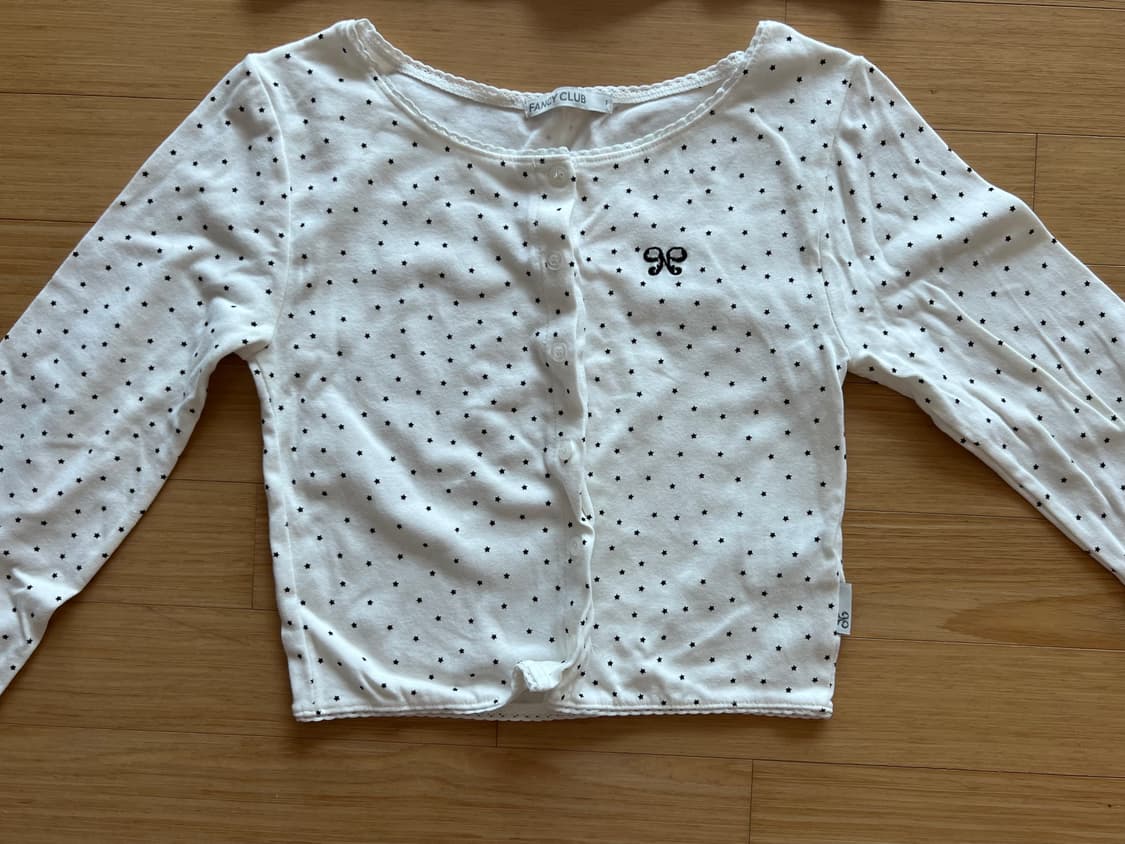 팬시클럽 레이스 베이직 가디건 나시 셋업 화이트 상품이미지4