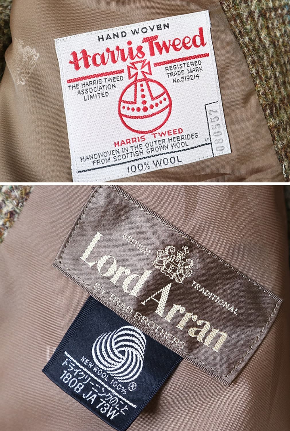 

일본판 Harris tweed 해리스 트위드 빈티지 2버튼 블레이저  상품이미지9