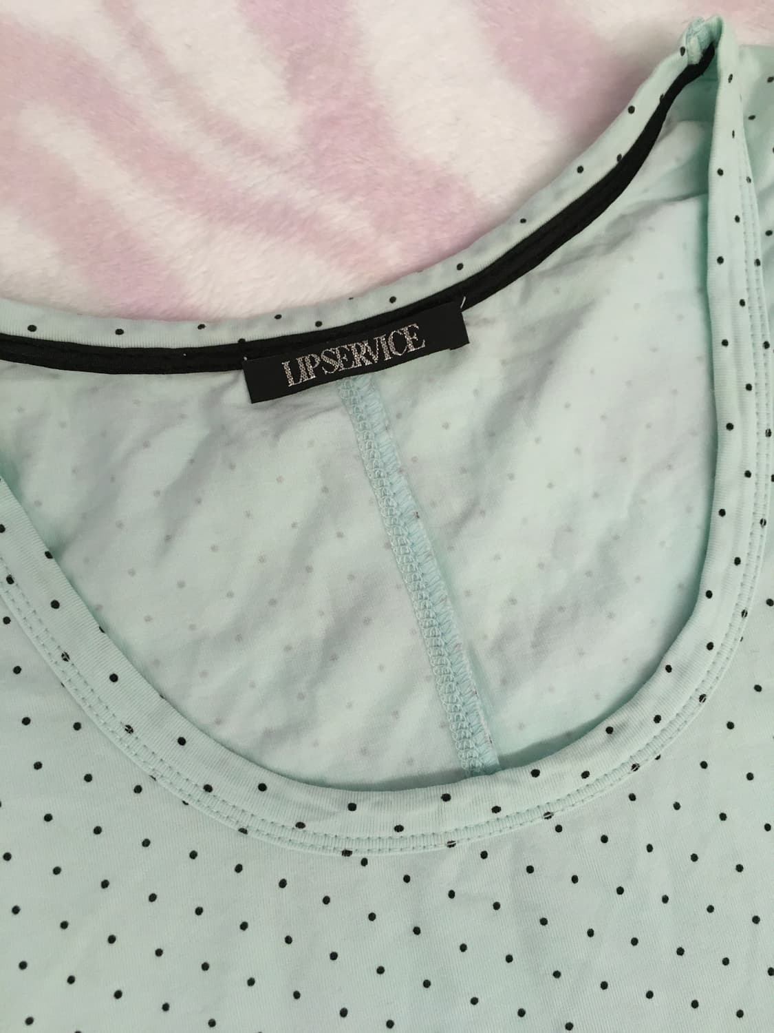 Lip Service 립서비스 민트 도트 반팔 티셔츠 갸루 조지후쿠 상품이미지4