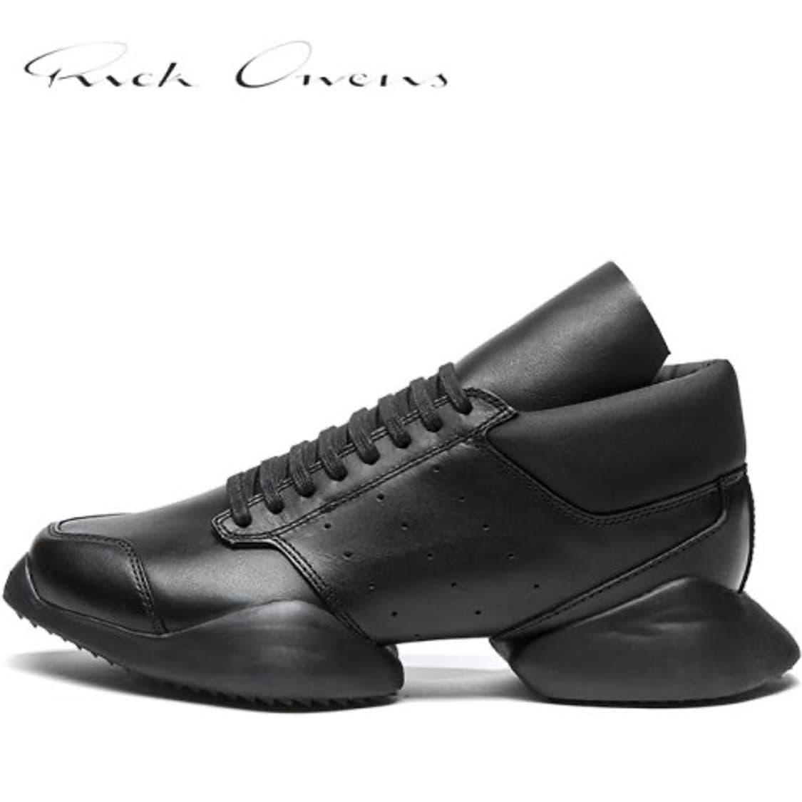 릭오웬스 아디다스 러너 레더 블랙 상품이미지1