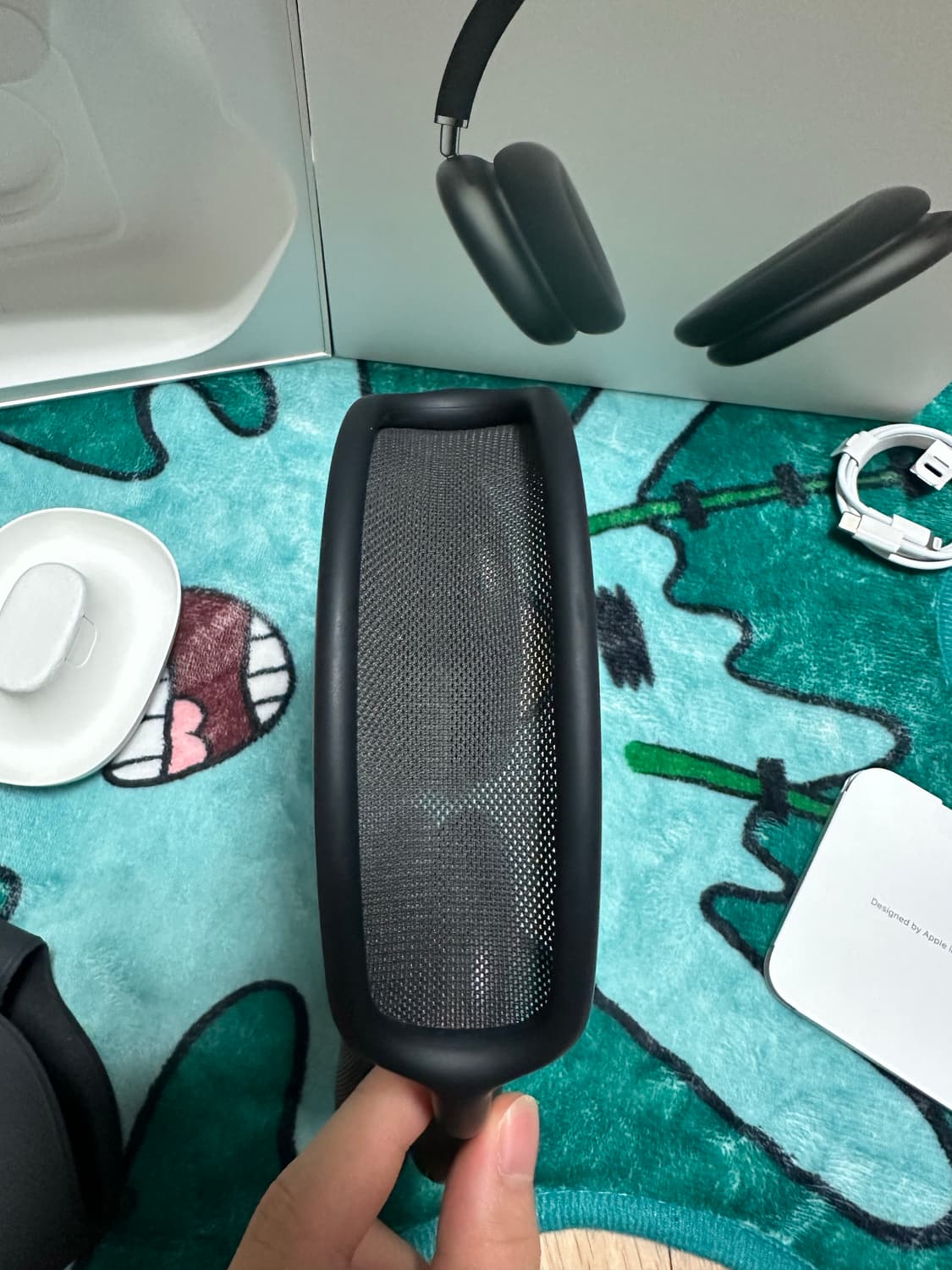 새 상품급 애플 에어팟 맥스 스페이스 그레이 풀구성 풀박스 상품이미지3