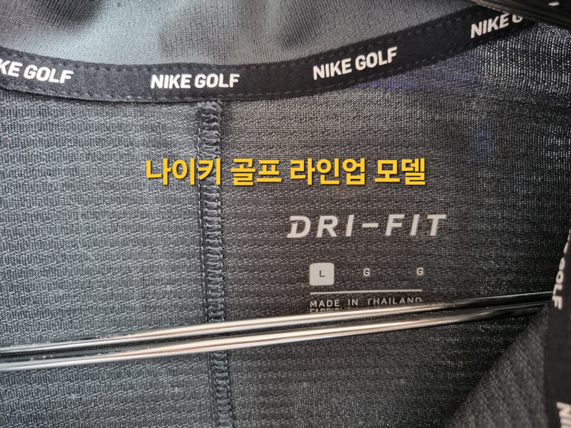 남성 나이키 골프 다크 그레이 기능성 반팔 카라 티 티셔츠 여름 골프복 상품이미지9