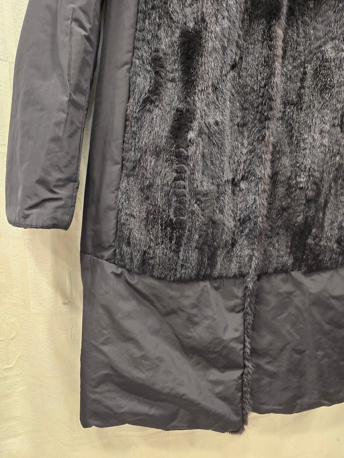 요하넥스 johanex 양면 블랙 밍크 롱 코트 94(66) 상품이미지4