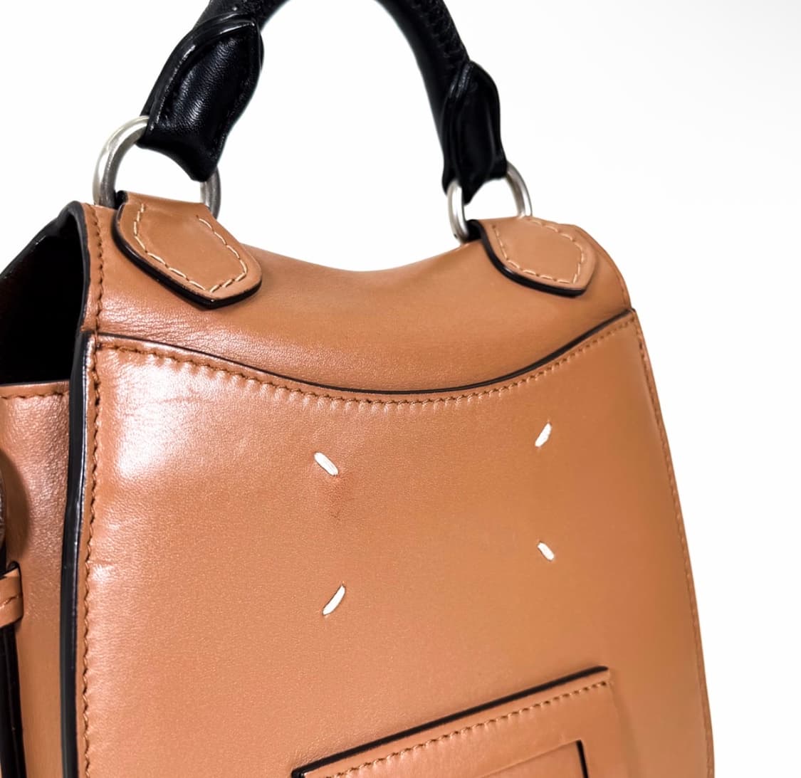 [S] 메종 마르지엘라 여성 백 슬라이드 토트 숄더백 핸드백 스몰 브라운 상품이미지8