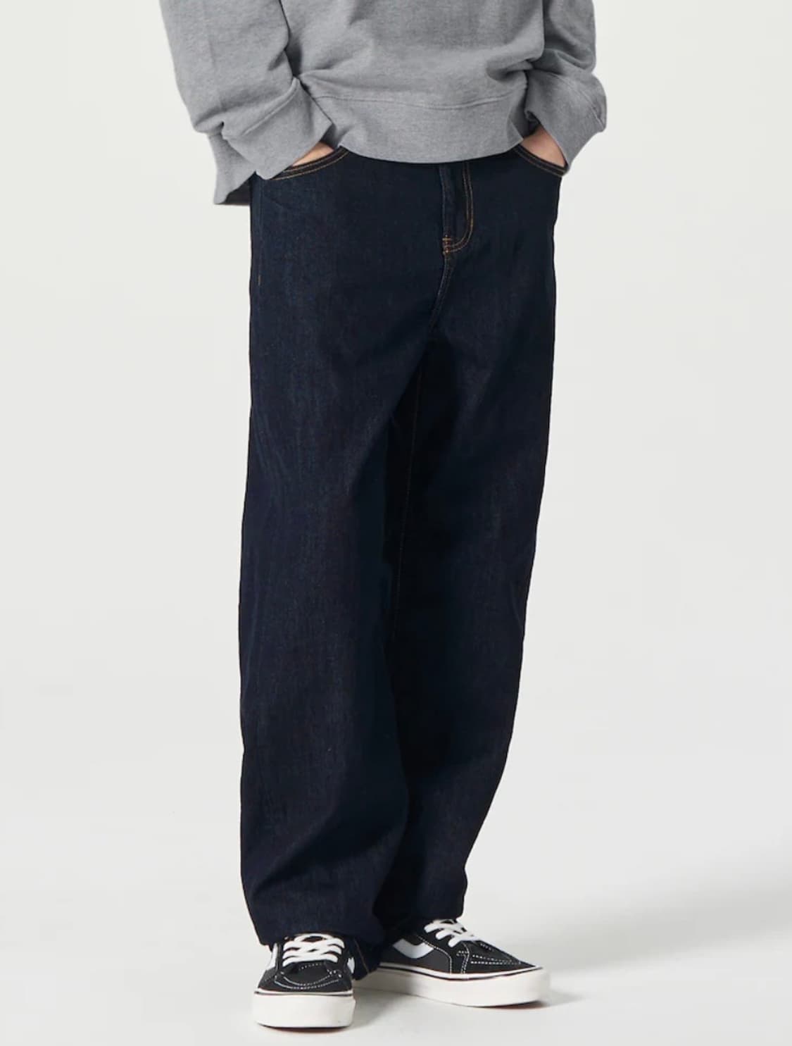 에잇세컨즈 세미와이드 생지 데님 팬츠 상품이미지1