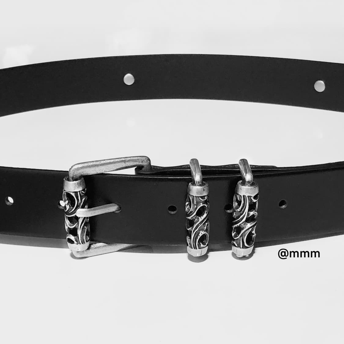 크롬 웨스턴 소가죽 벨트 상품이미지4